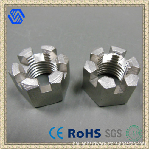 Hexagon Slotted Nut